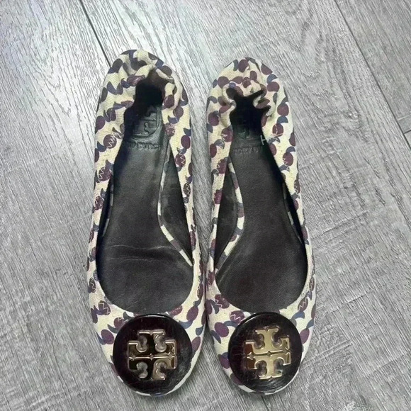 Tory Burch Moon Star Reva Ballet Flats RARE - Picture 2 of 5